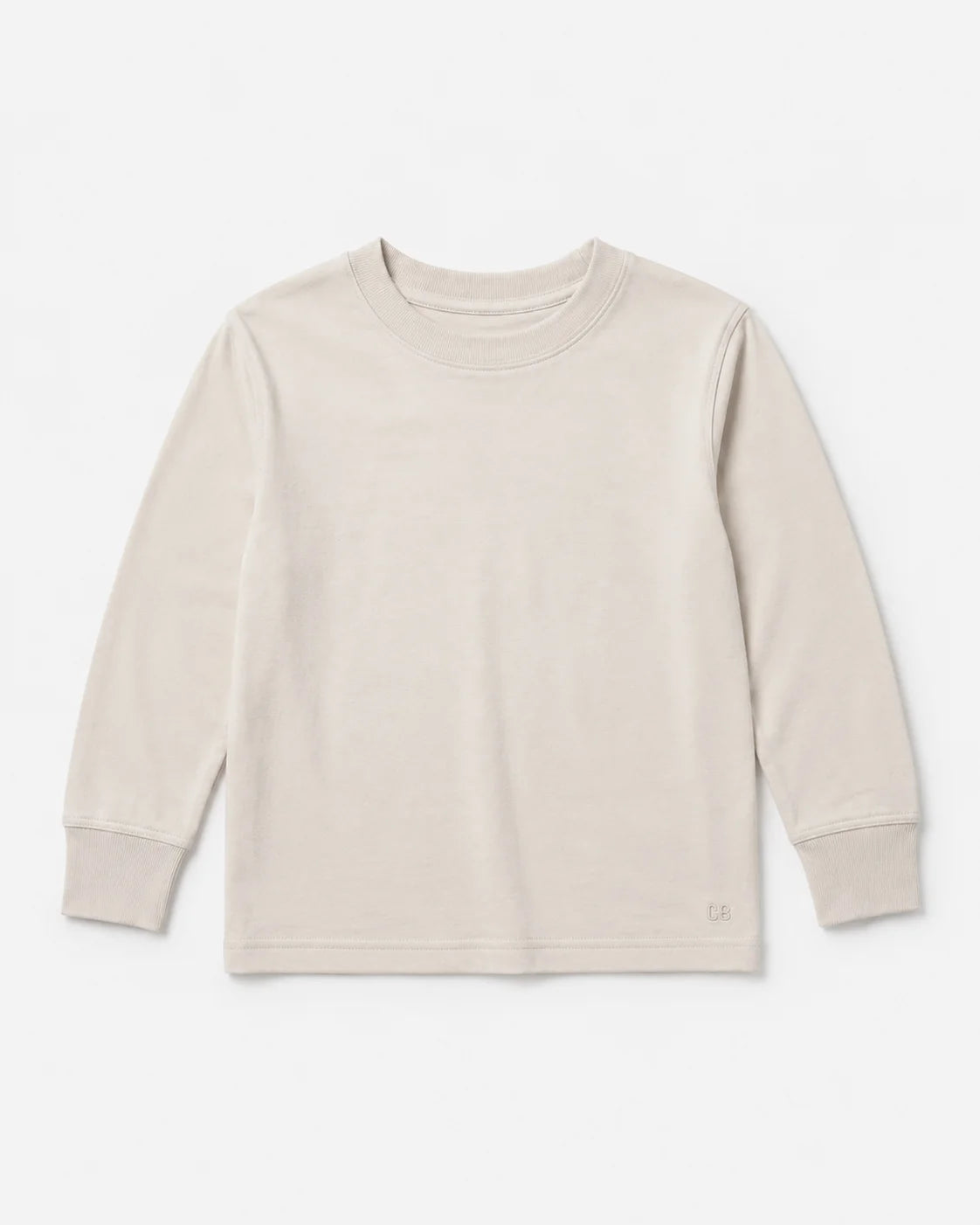Little Bipsy Long Sleeve Elevated Tee - Cream