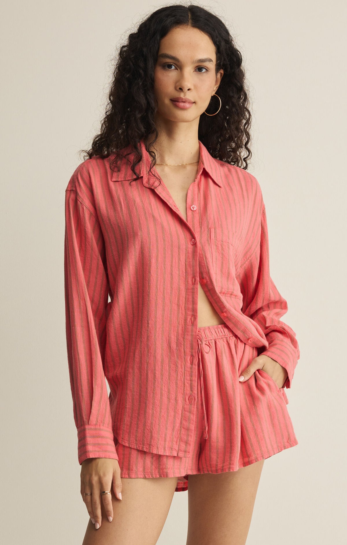 Z Supply The Perfect Striped Button Up