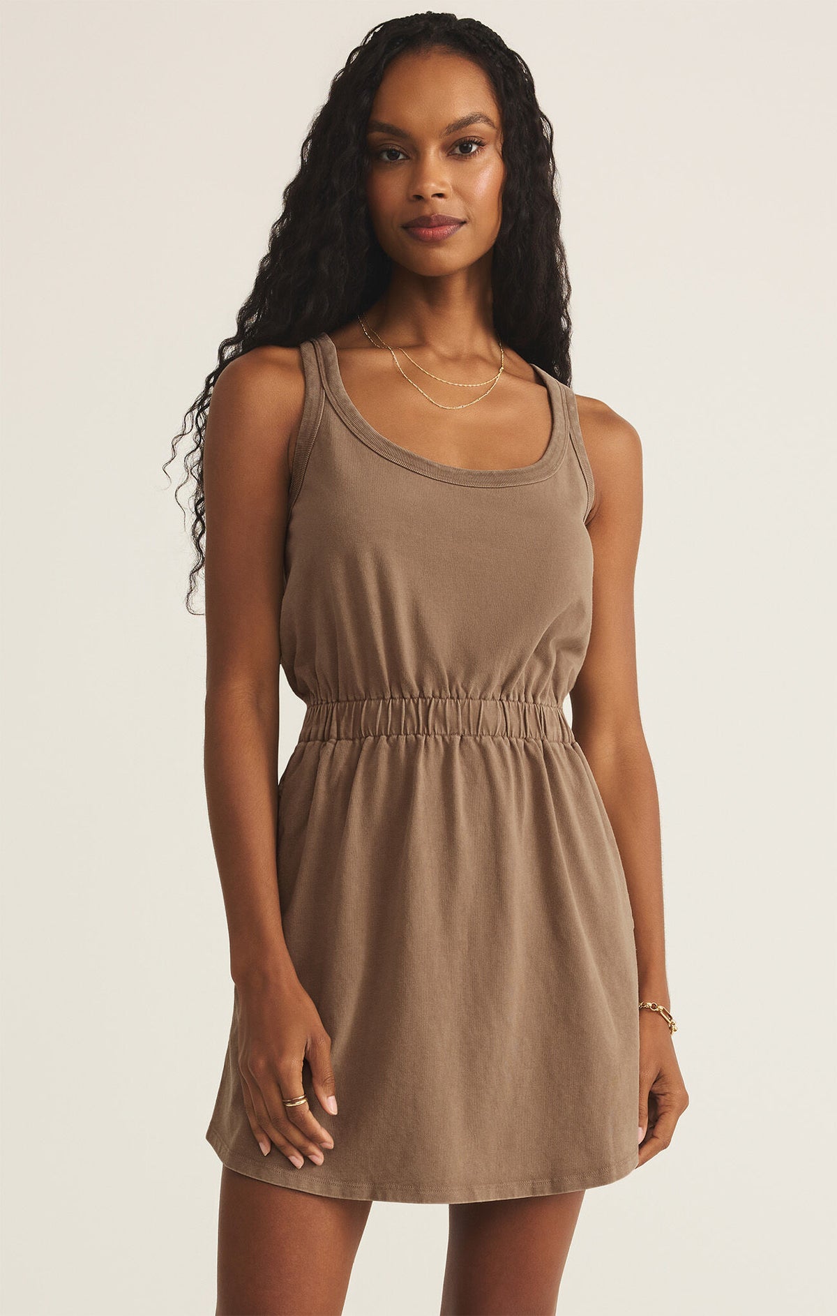 Z Supply KEEGAN SLUB JERSEY MINI DRESS