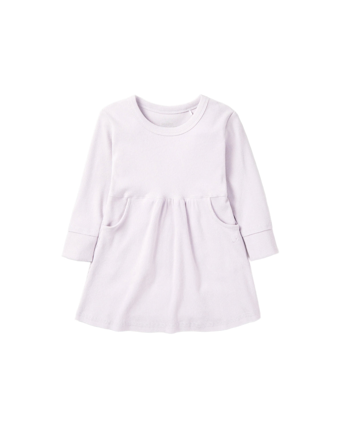 Little Bipsy Long Sleeve Ribbed Dress - Lilac