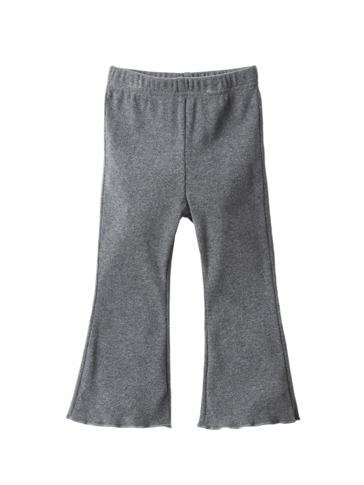 Little Bipsy Ribbed Flare Pant - Heathered Charcoal