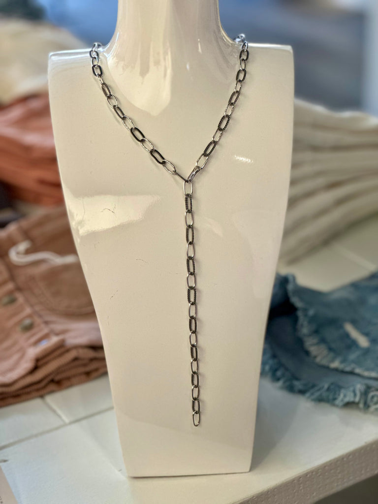 Paperclip Alternating Necklace