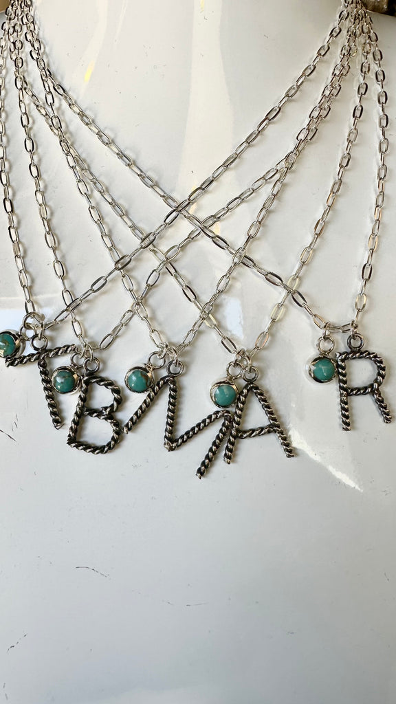 Cable Letter Necklace