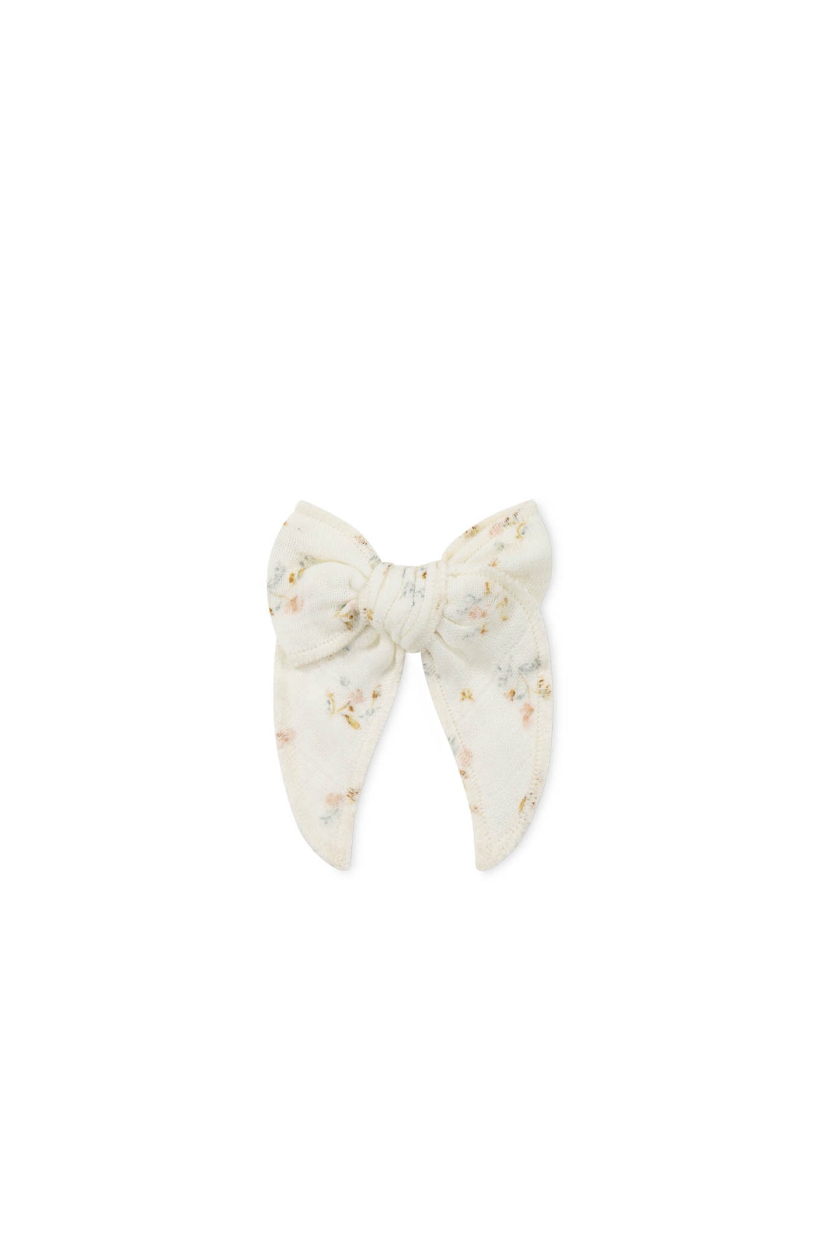 Jamie Kay Organic Cotton Muslin Bow - Nina Watercolour Floral