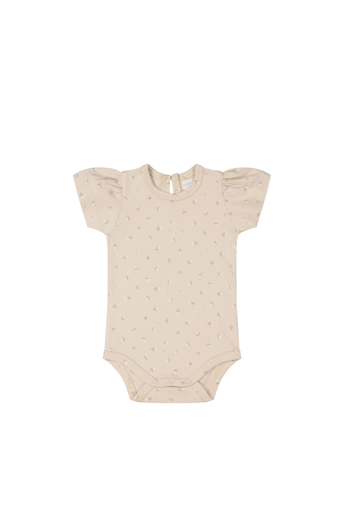 Jamie Kay Organic Cotton Cap Sleeve Bodysuit - Elenore Pink Tint