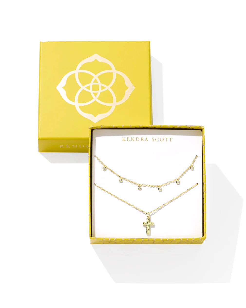 Kendra Scott Amelia Gold Cross Necklace Set