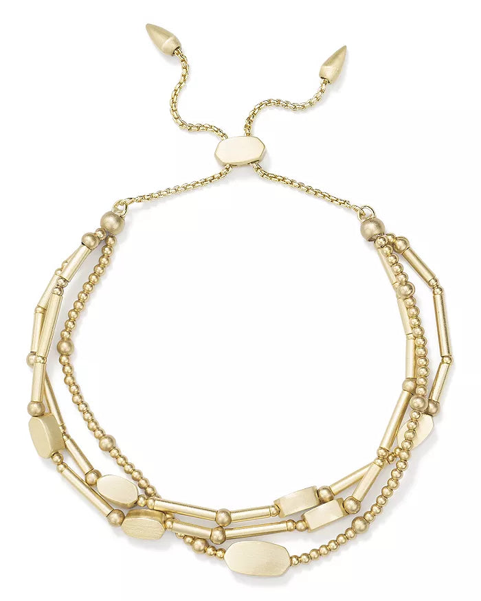 Kendra Scott Chantal Beaded Stacked Line Bracelet in Gold
