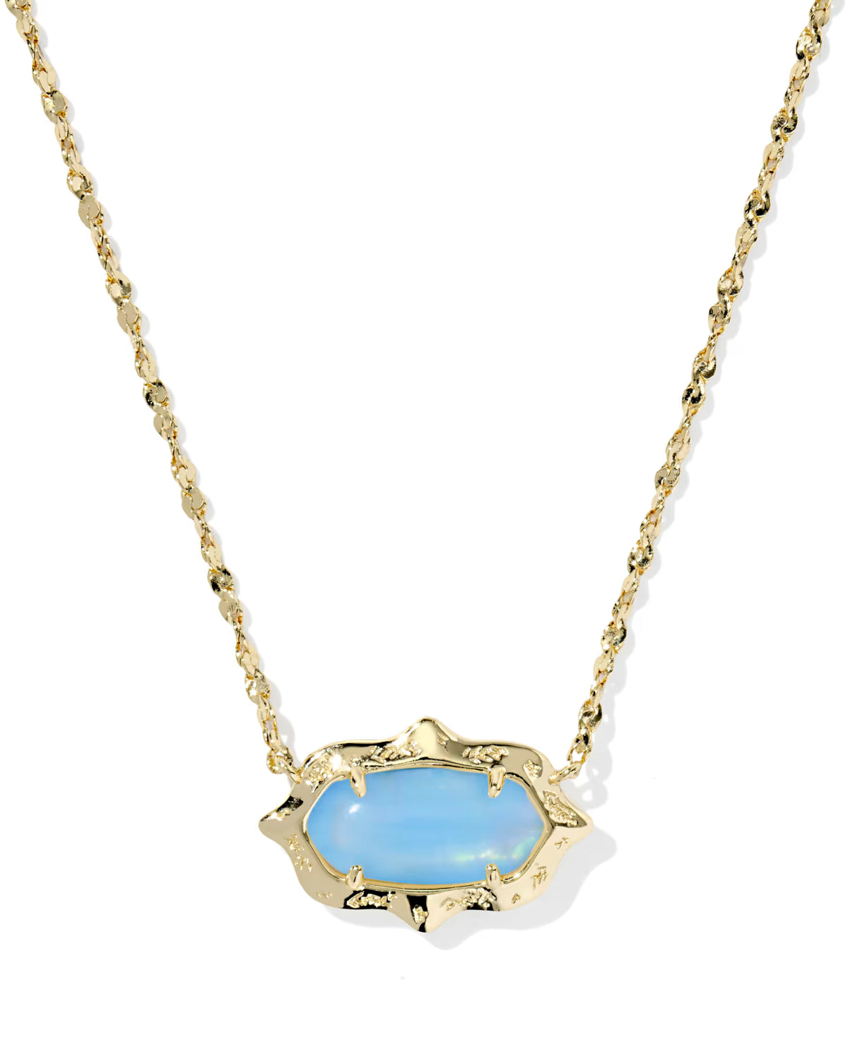 Kendra Scott Elisa Scallop Frame Gold Short Pendant Necklace