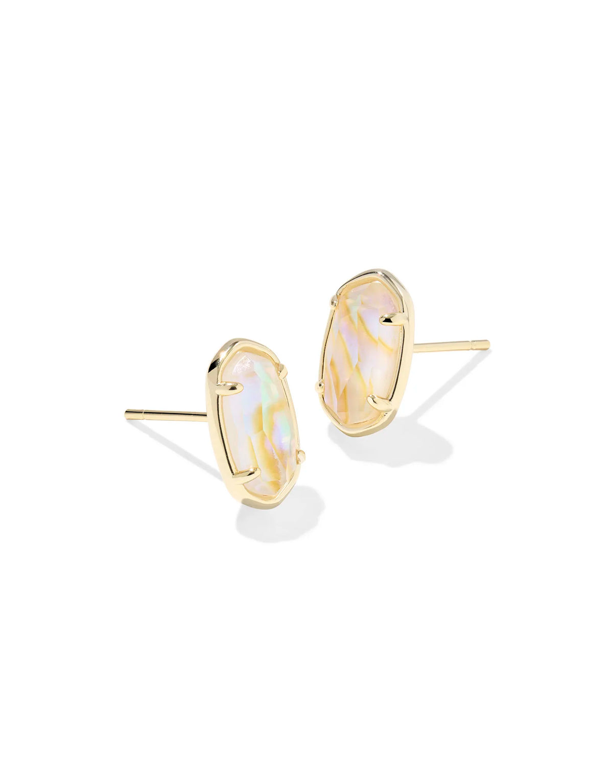 Kendra Scott Grayson Gold Stone Stud Earrings