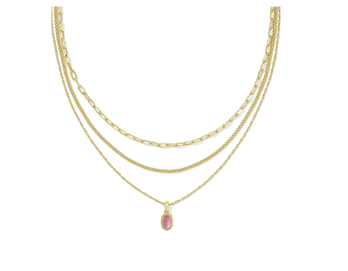 Kendra Scott Mini Elisa Triple Strand Necklace