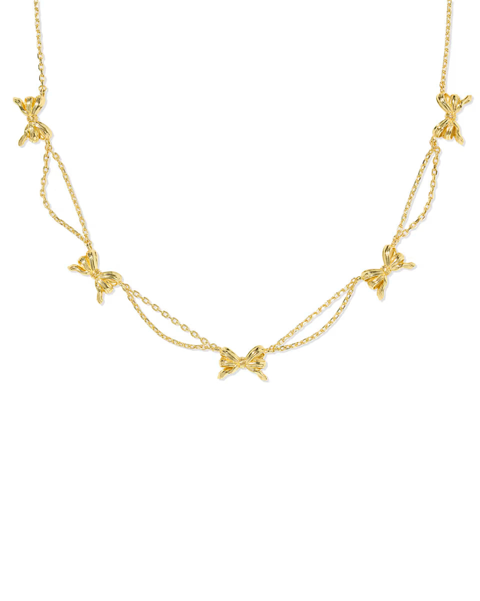 Kendra Scott Bow Gold Strand Necklace