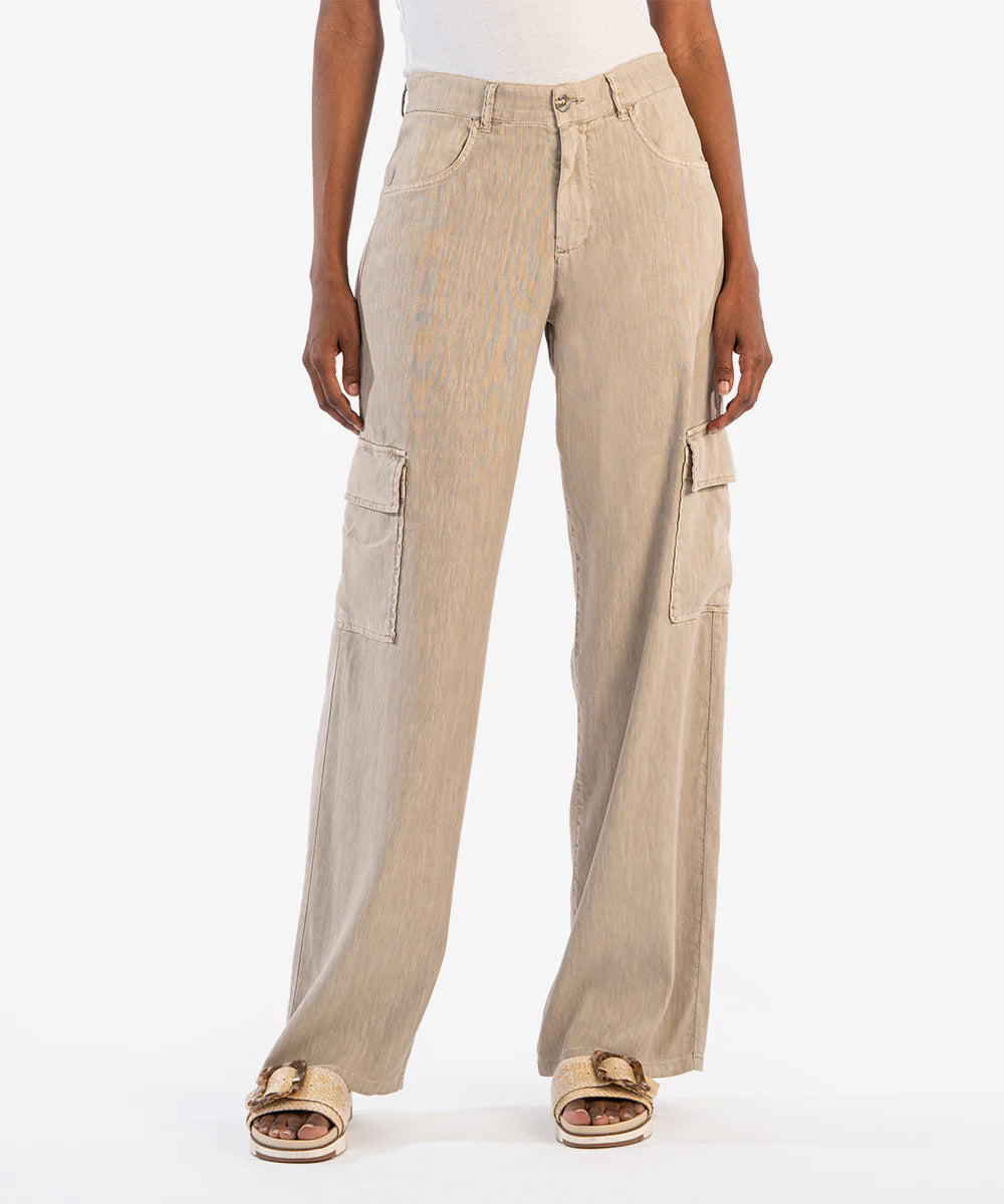 Kut From The Kloth AKIA-WIDE LEG PANTS W/ CARGO POCKETS