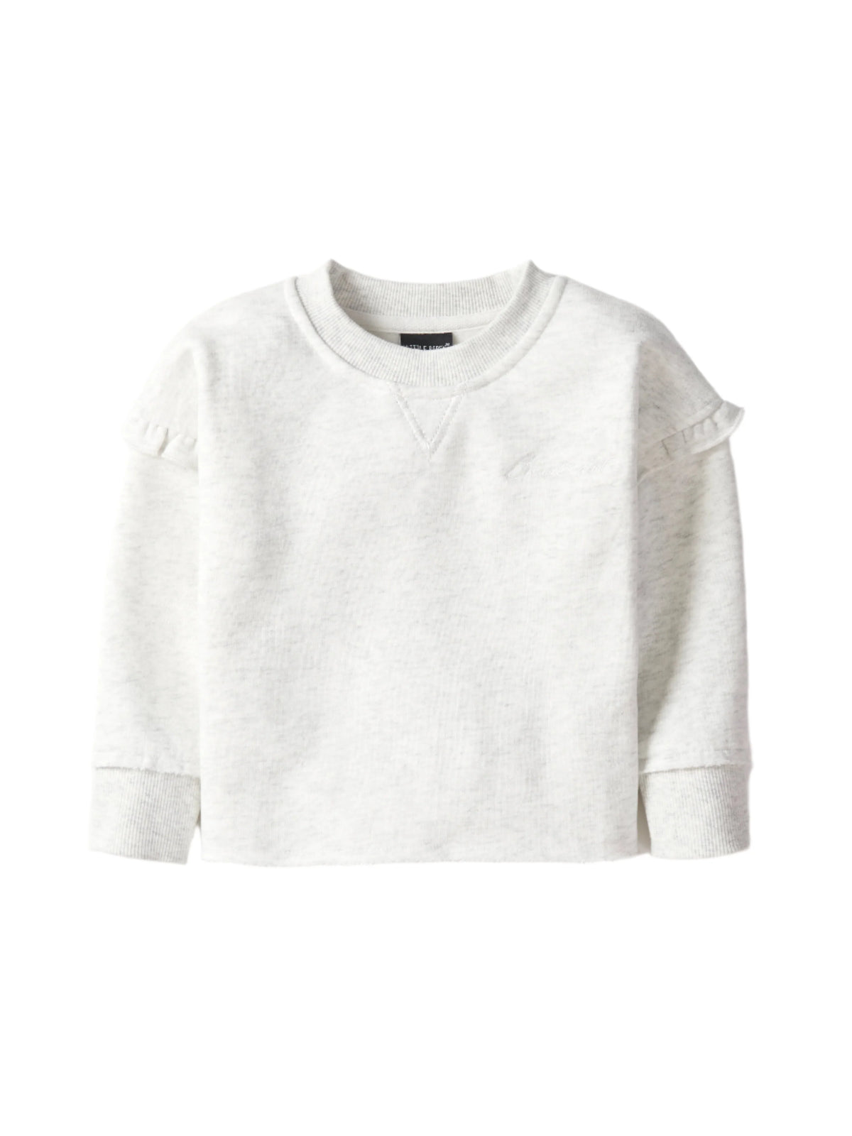 Little Bipsy RUFFLE CREWNECK - GREY