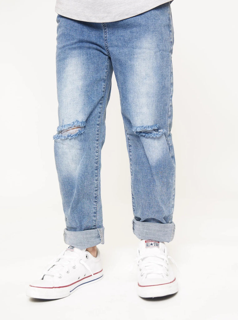 Little Bipsy  Relaxed Fit Distressed Denim
