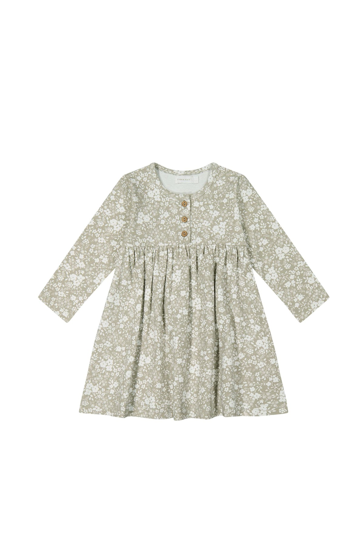 Jamie Kay Organic Cotton Bridget Dress - Pansy Floral Mist