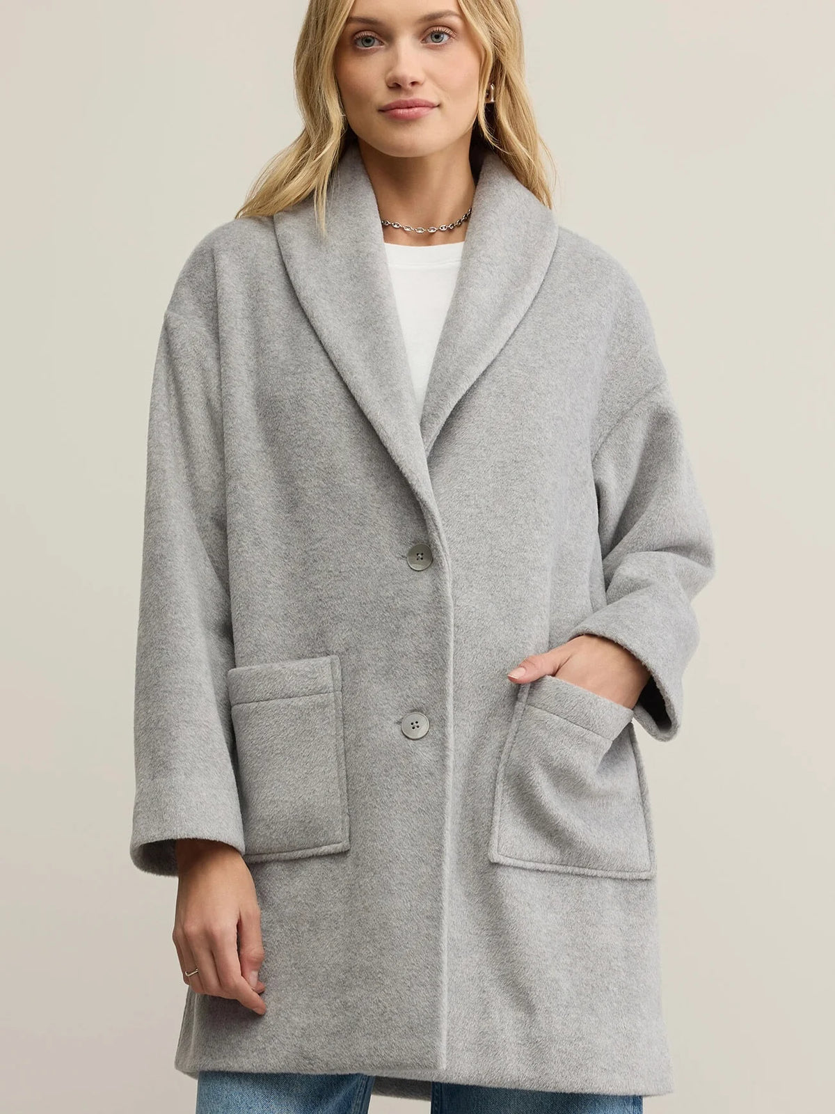 Z Supply Lennon Heathered Coat