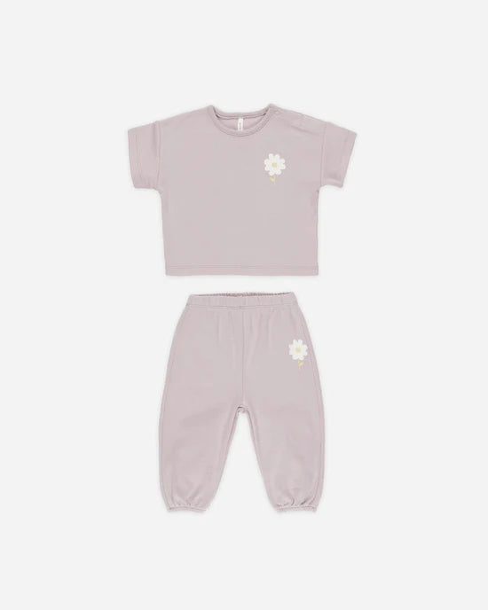 Quincy Mae JERSEY TEE + PANT SET || DAISY