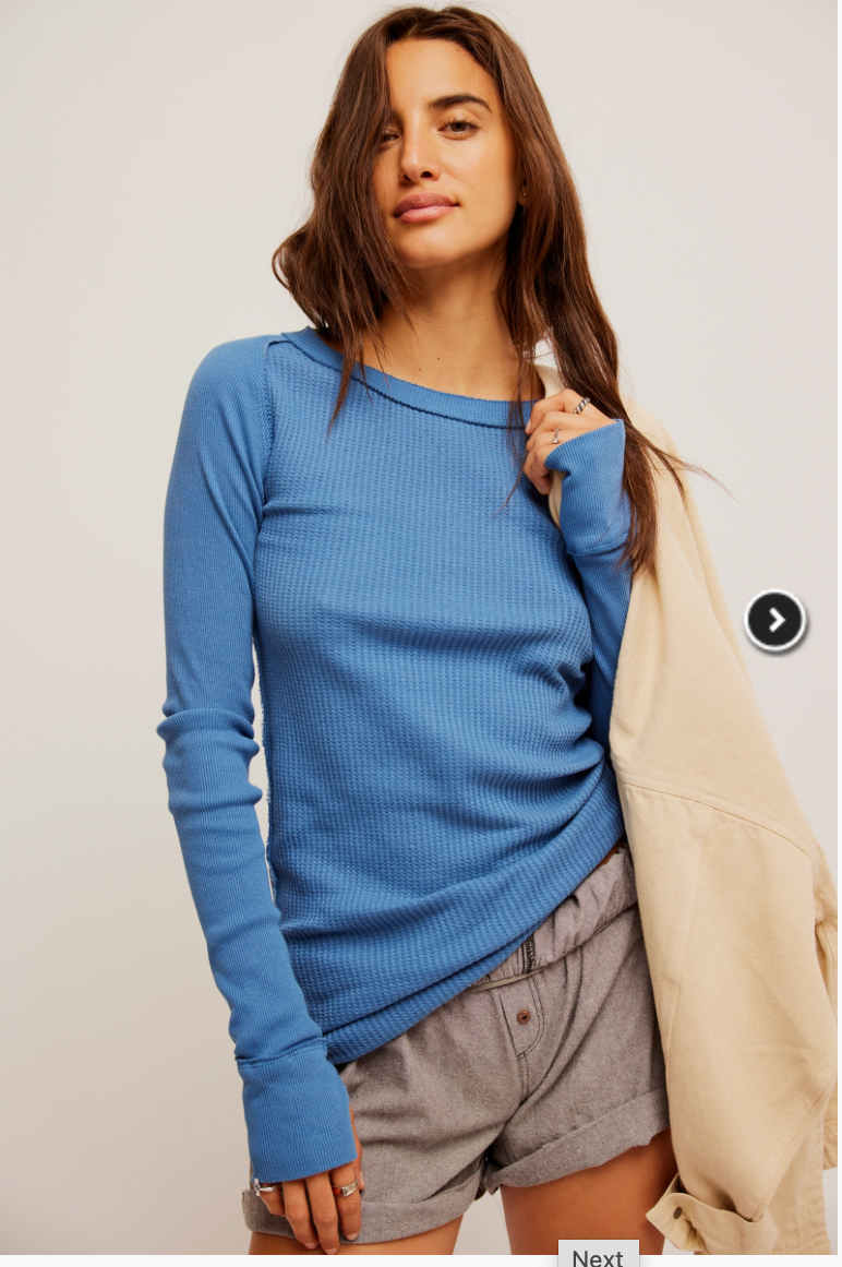 Free People CARE FP HONEY B CREW NECK