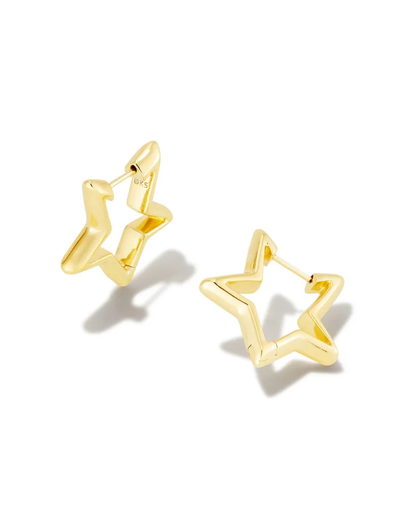 Kendra Scott Star Huggie Earrings