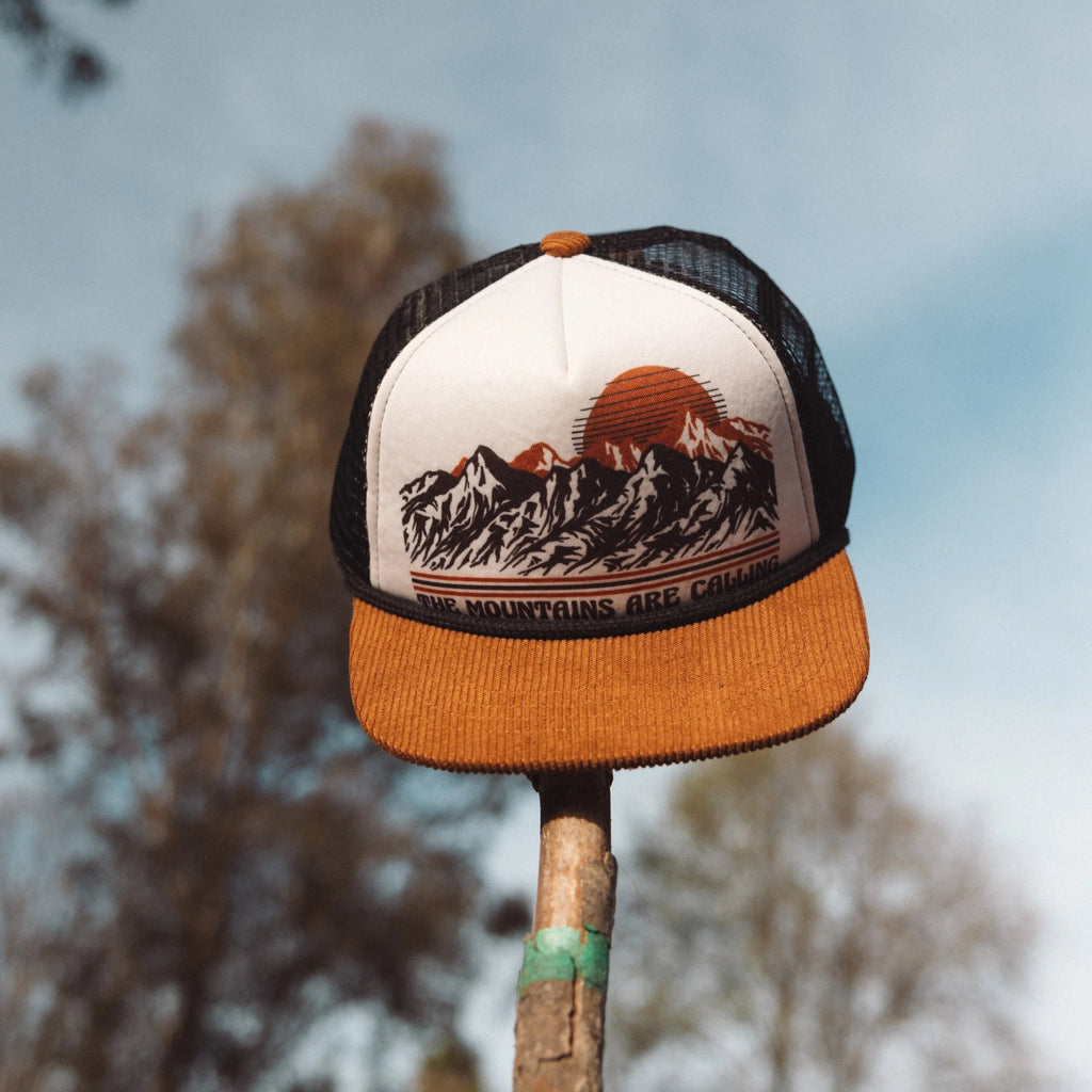 The Mountains are Calling Kids Hat