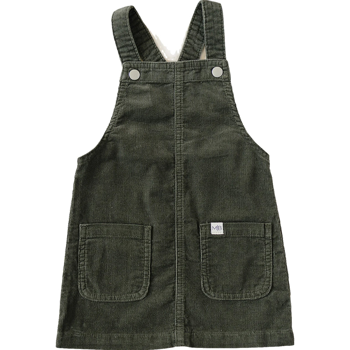 Mebie Baby Green Corduroy Dress