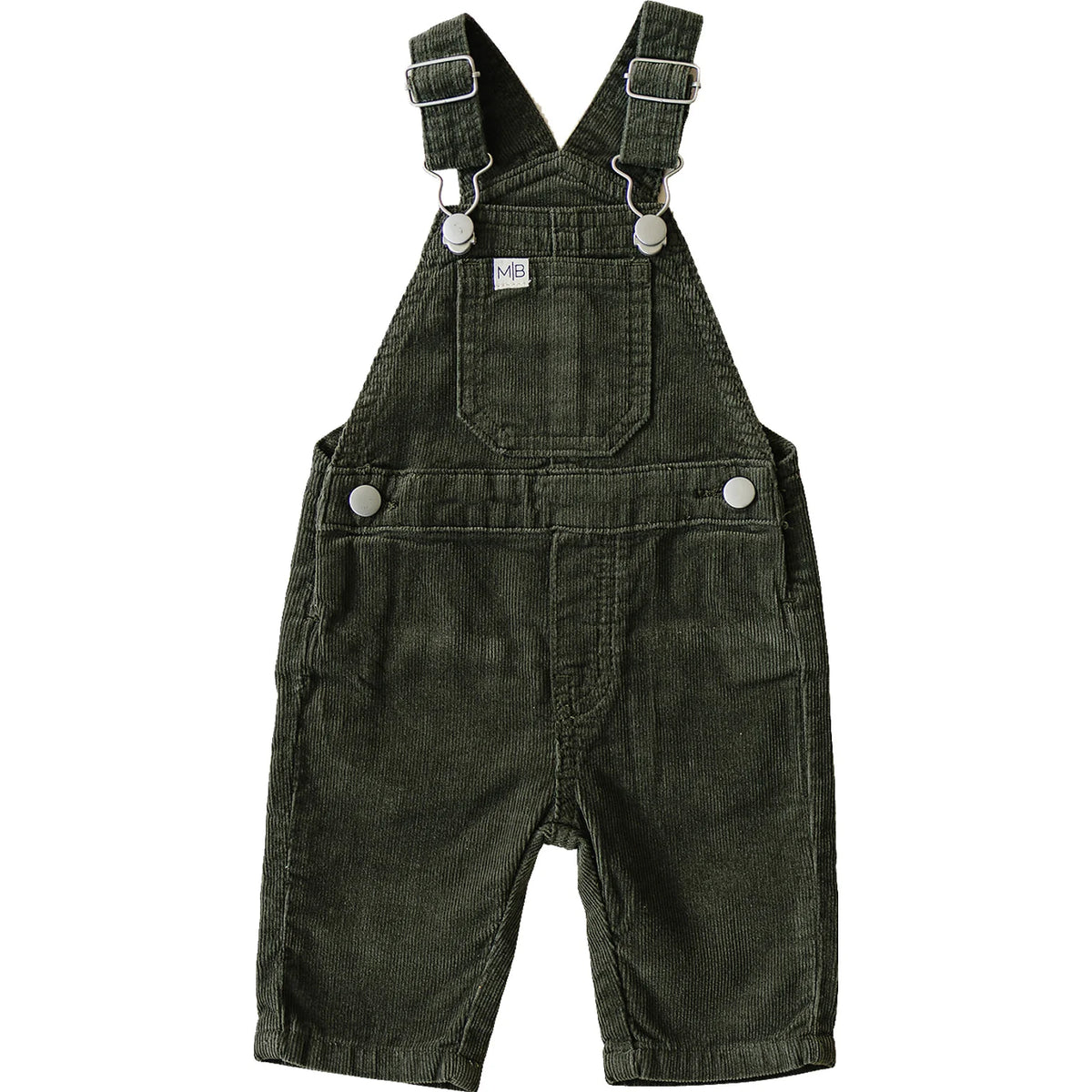 Mebie Baby Green Corduroy Overalls