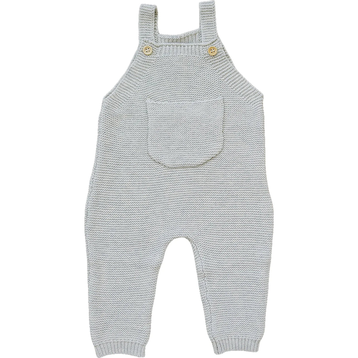 Mebie Baby Grey Knit Overalls