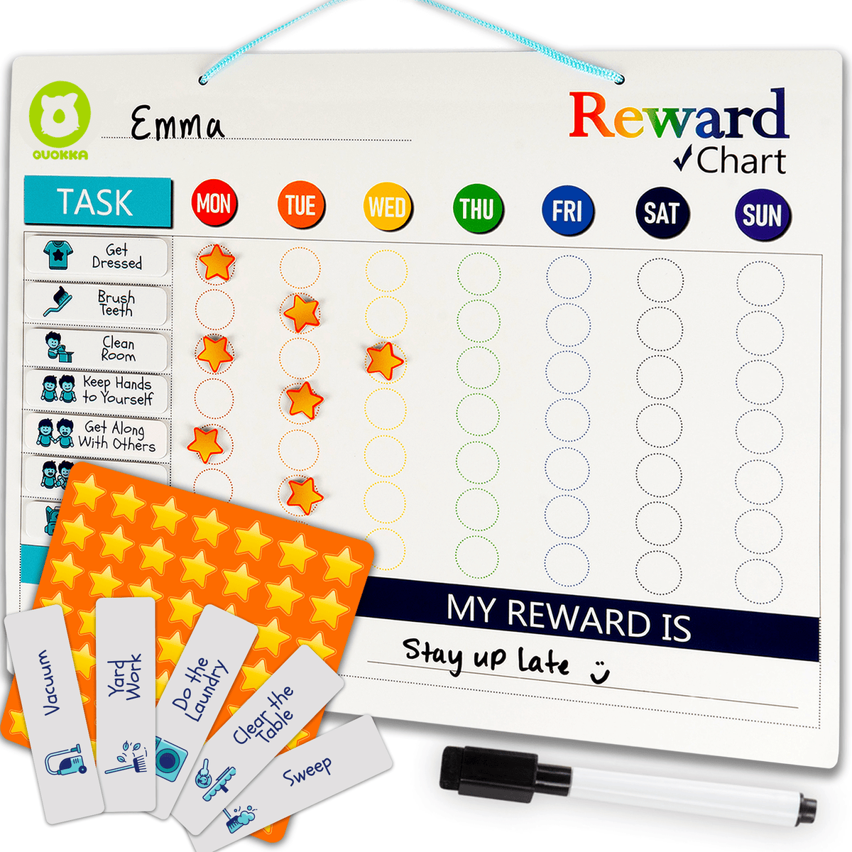 Chart to Finish Behavior Magnetic Wall Chart Poster