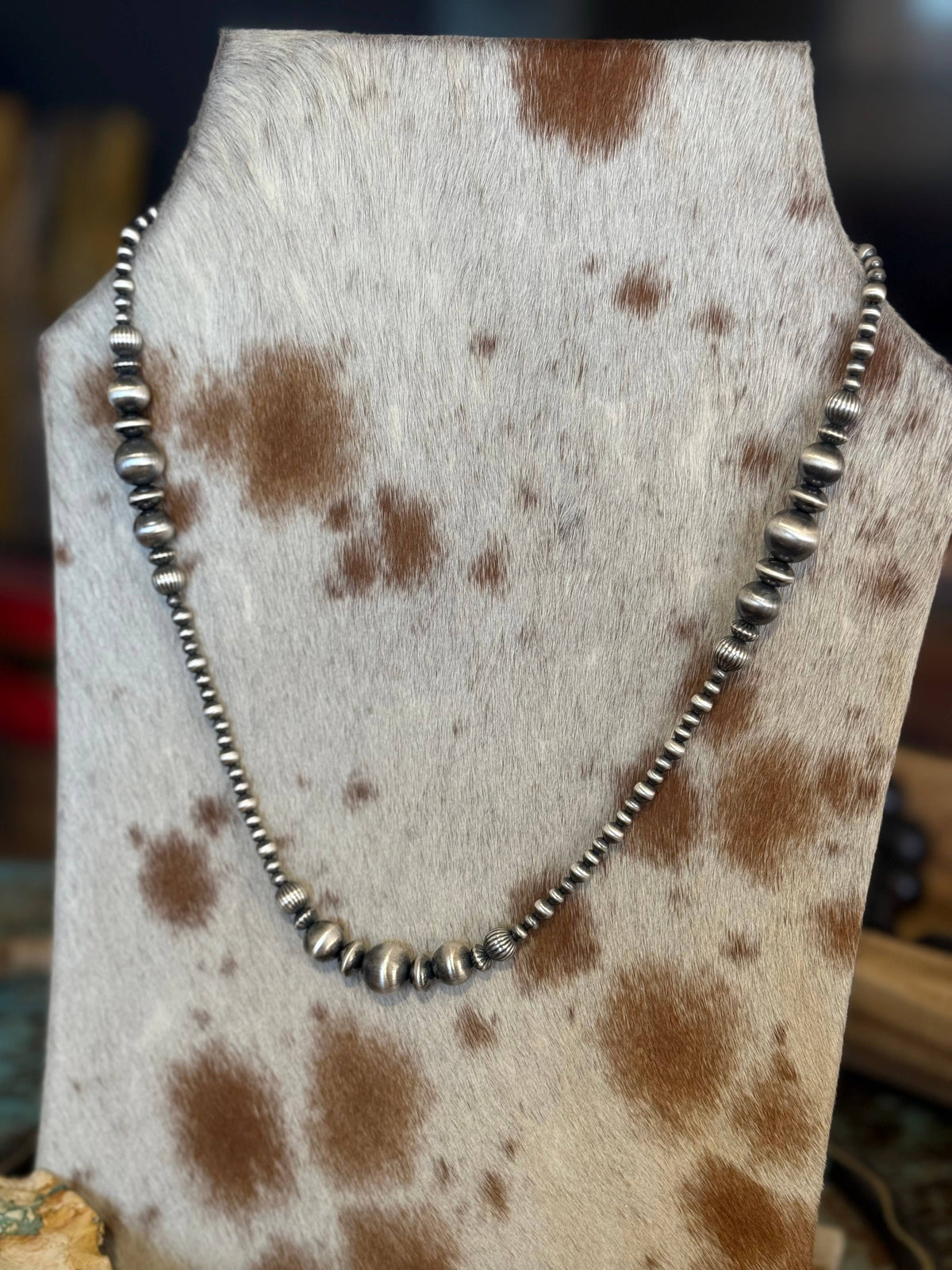 #014- Graduated Mixed Sterling Pearls