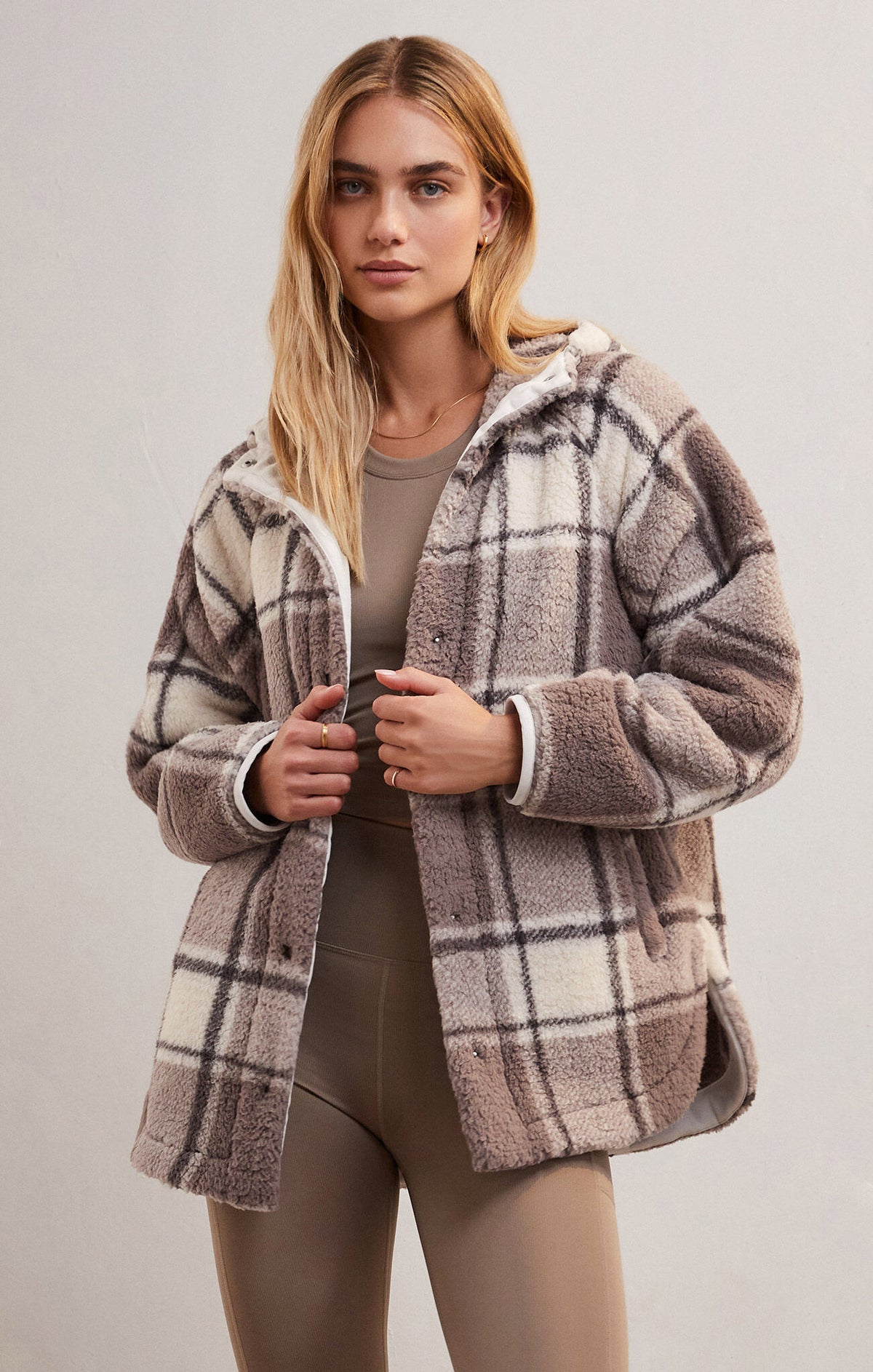 Z Supply Cross Country Plaid Jacket