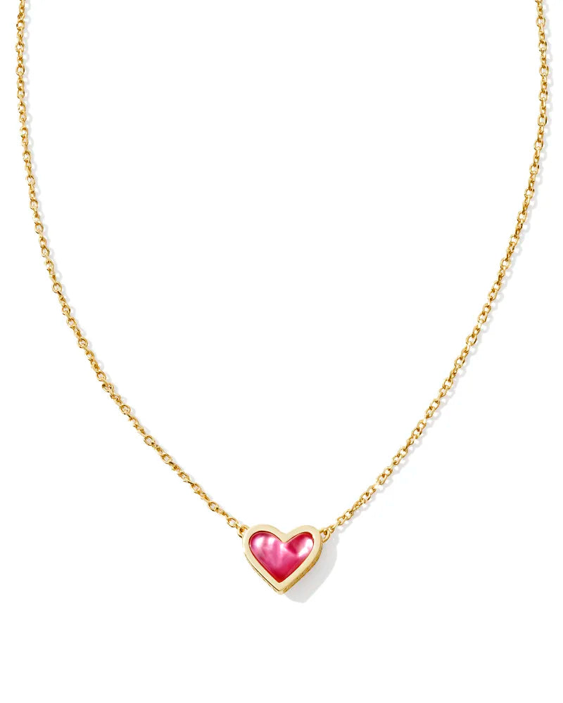 Kendra Scott Framed Ari Heart Gold Short Pendant Necklace