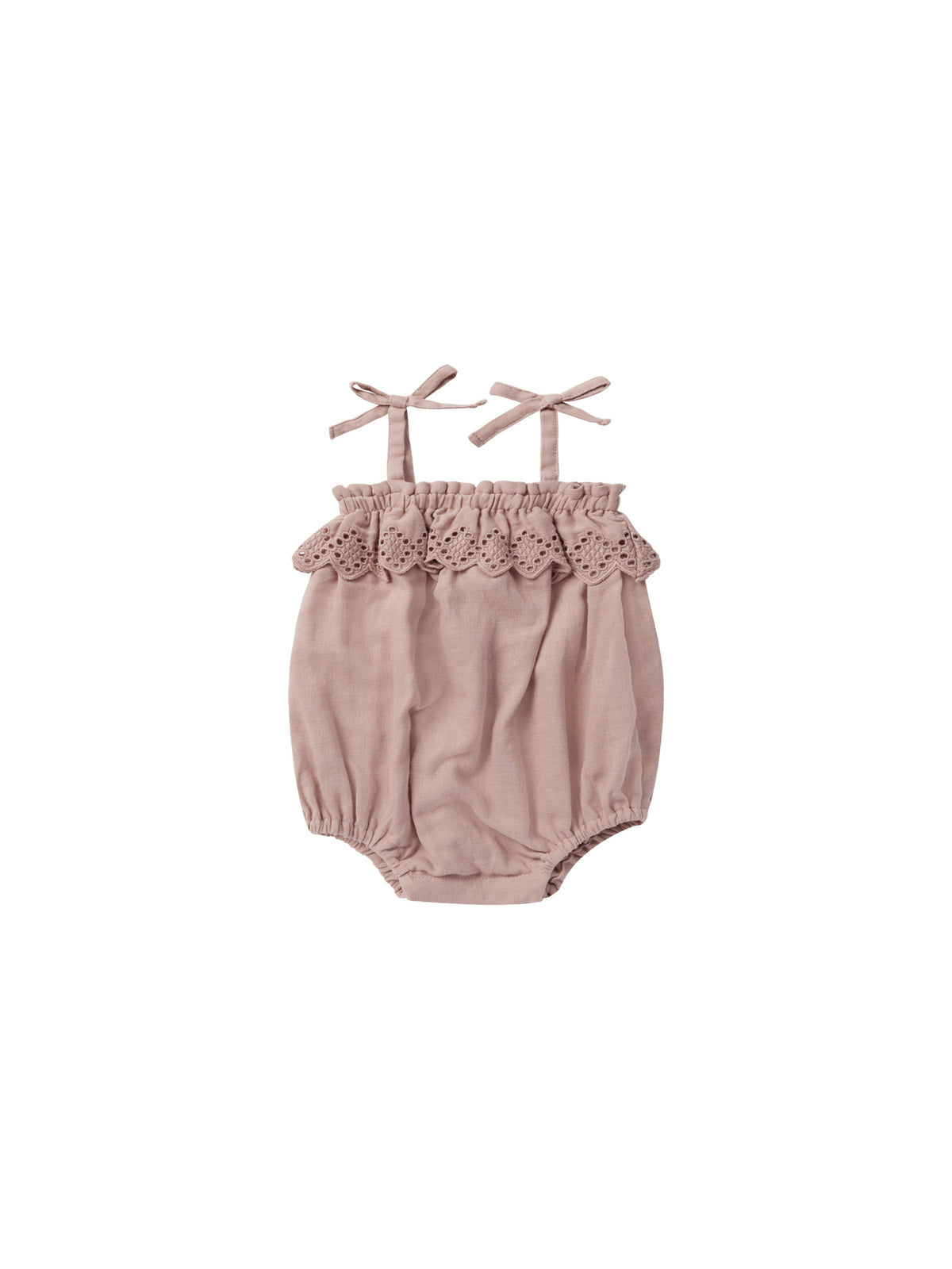 Rylee & Cru RUFFLE ROMPER || MAUVE