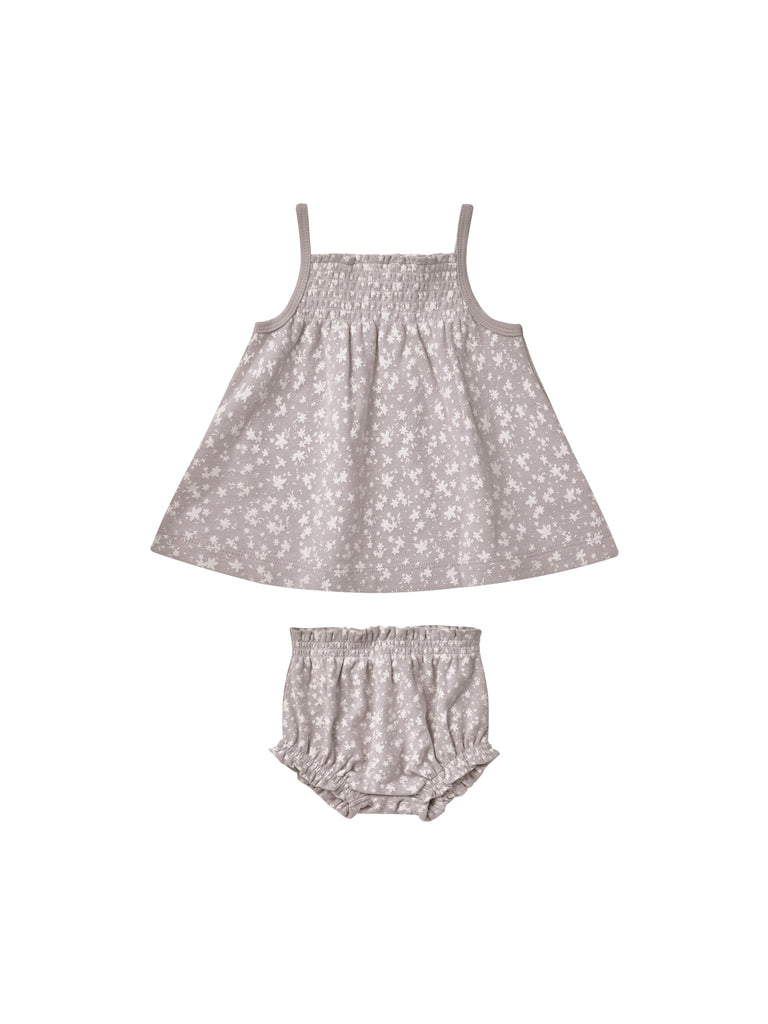 Quincy Mae SMOCKED TANK + BLOOMER SET || SCATTER