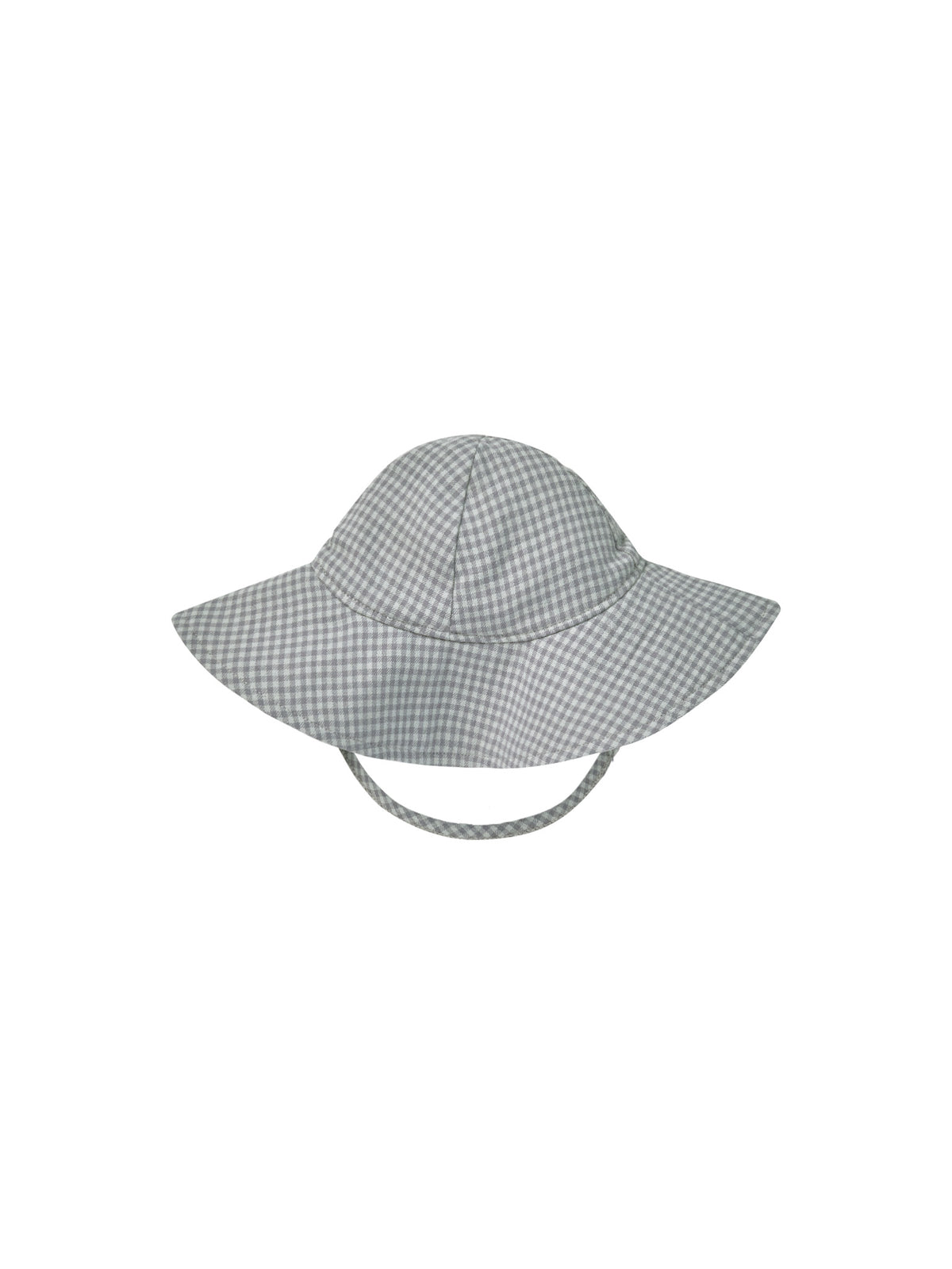 Rylee & Cru WOVEN SUN HAT || BLUE GINGHAM