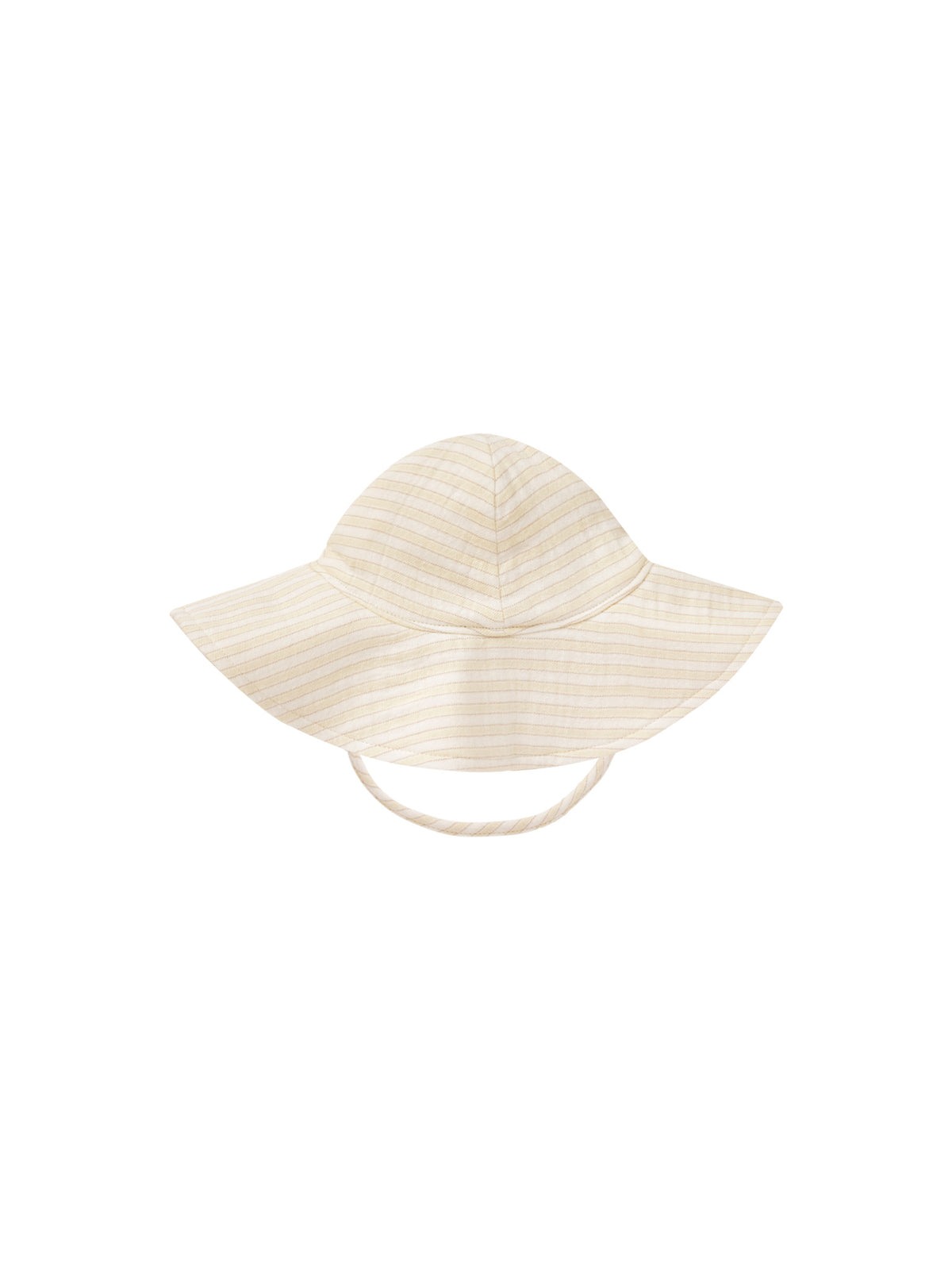 Rylee & Cru WOVEN SUN HAT || YELLOW STRIPE