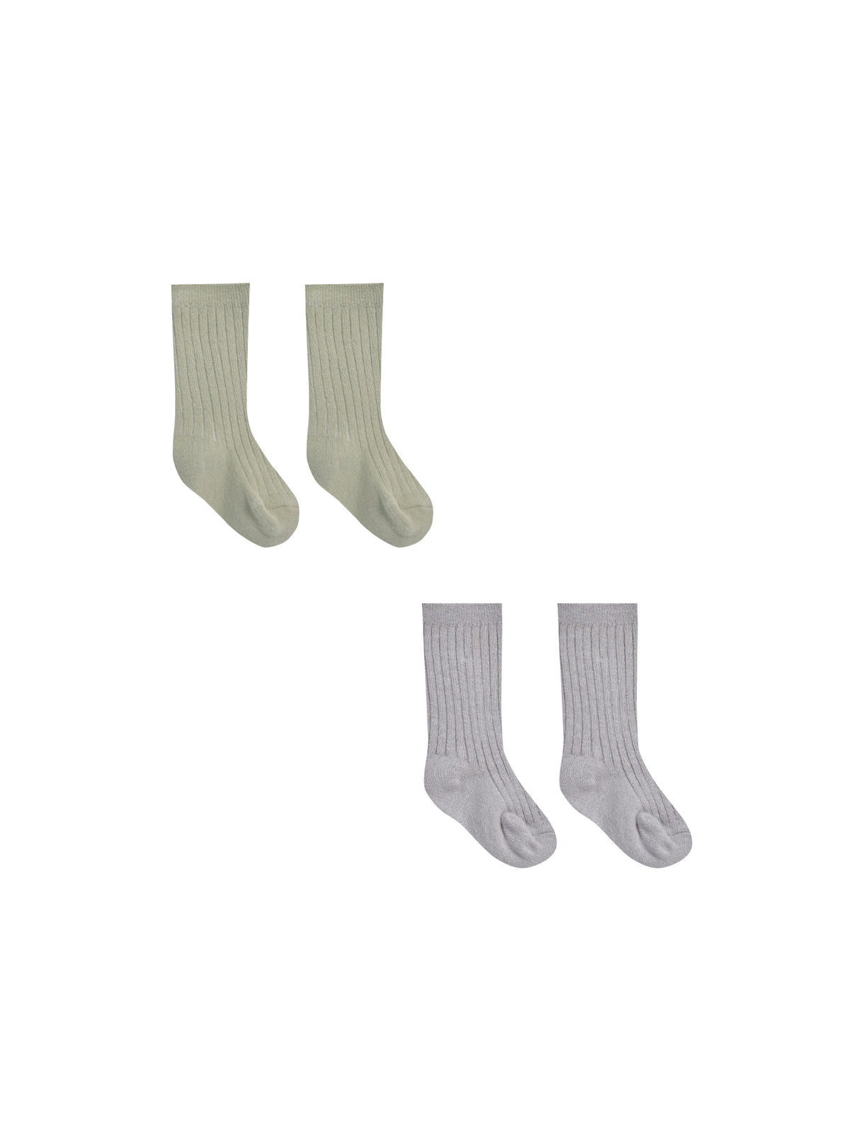 Quincy Mae SOCKS SET || SAGE, PERIWINKLE