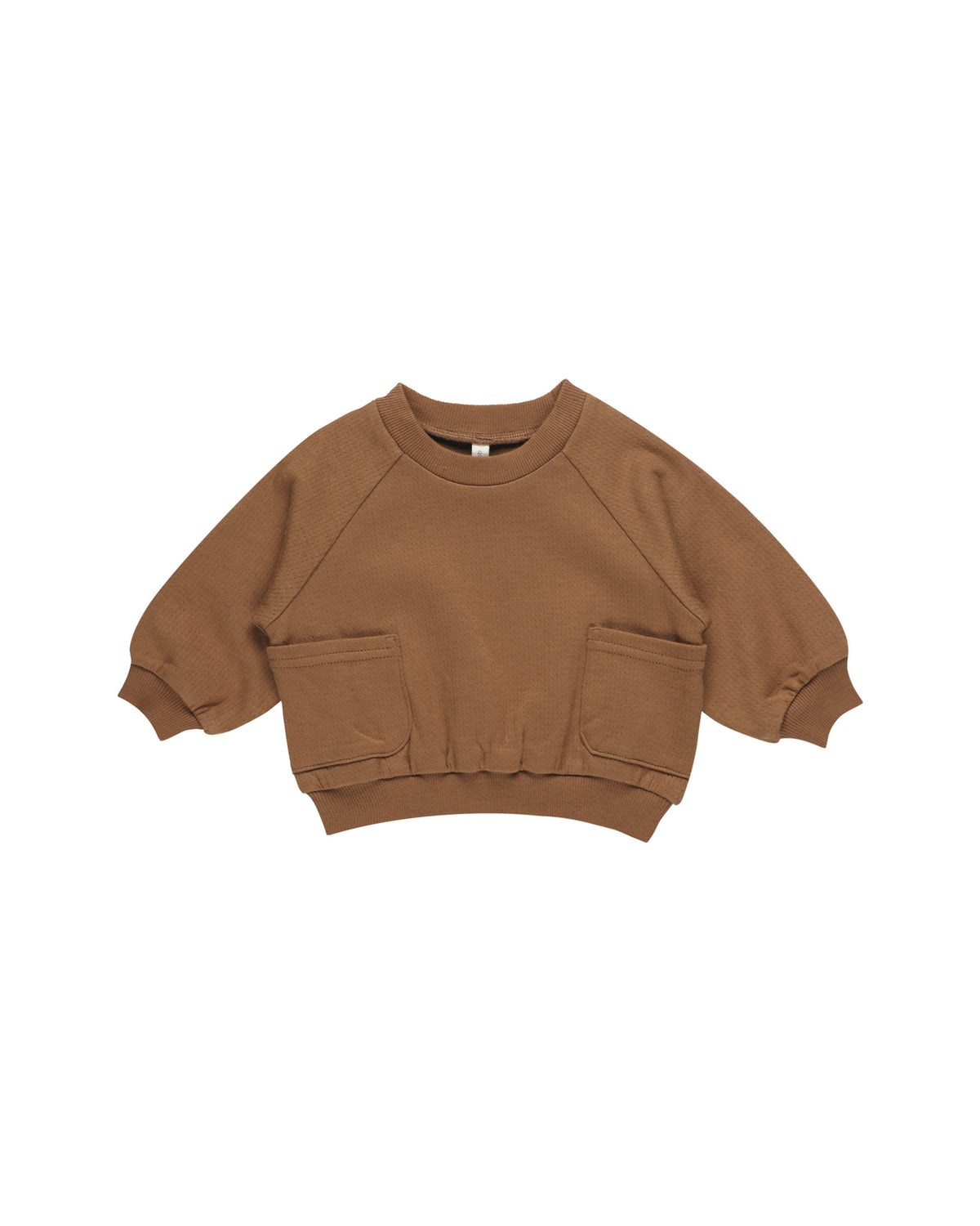 Quincy Mae POCKET SWEATSHIRT || CINNAMON