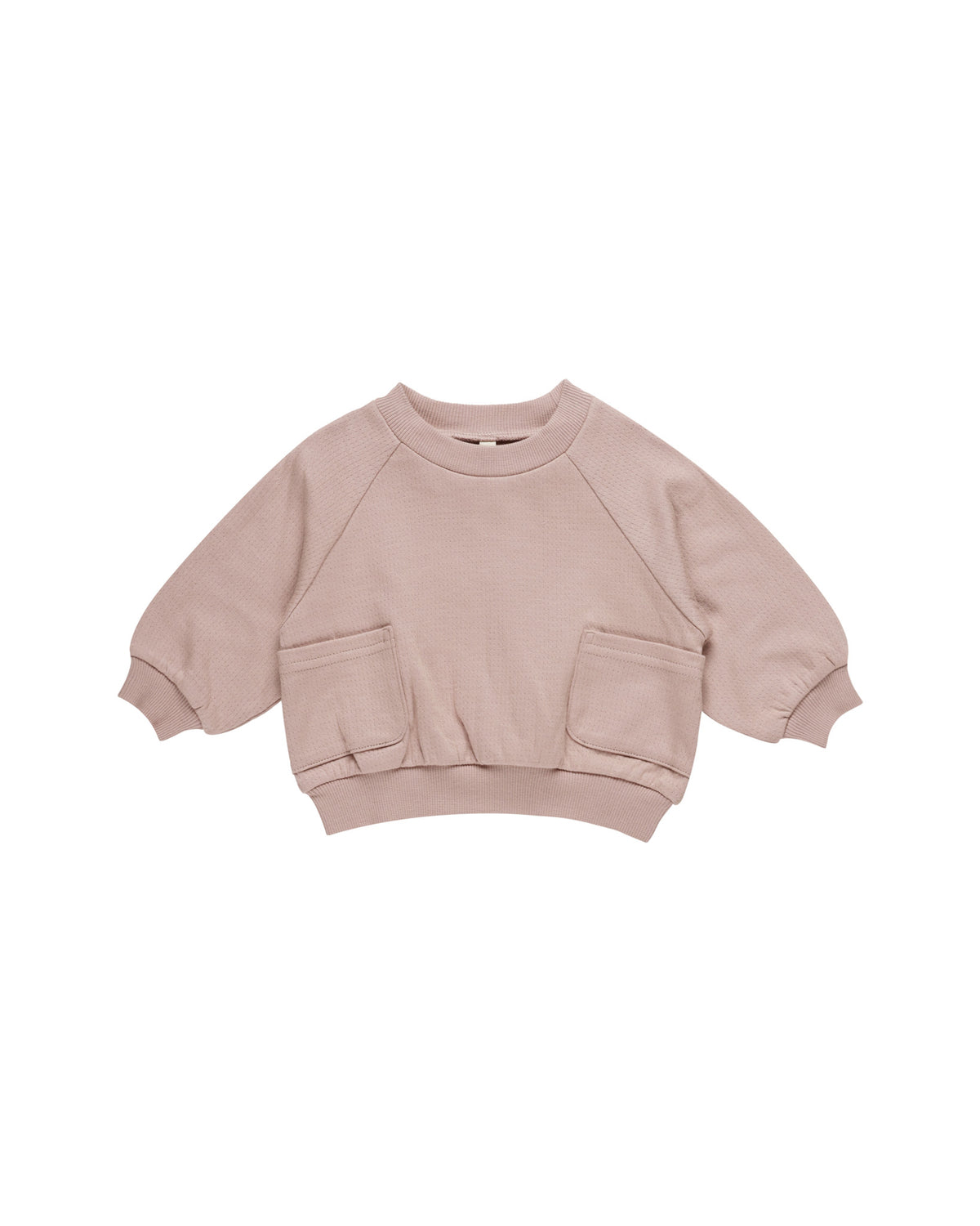 Quincy Mae POCKET SWEATSHIRT || MAUVE