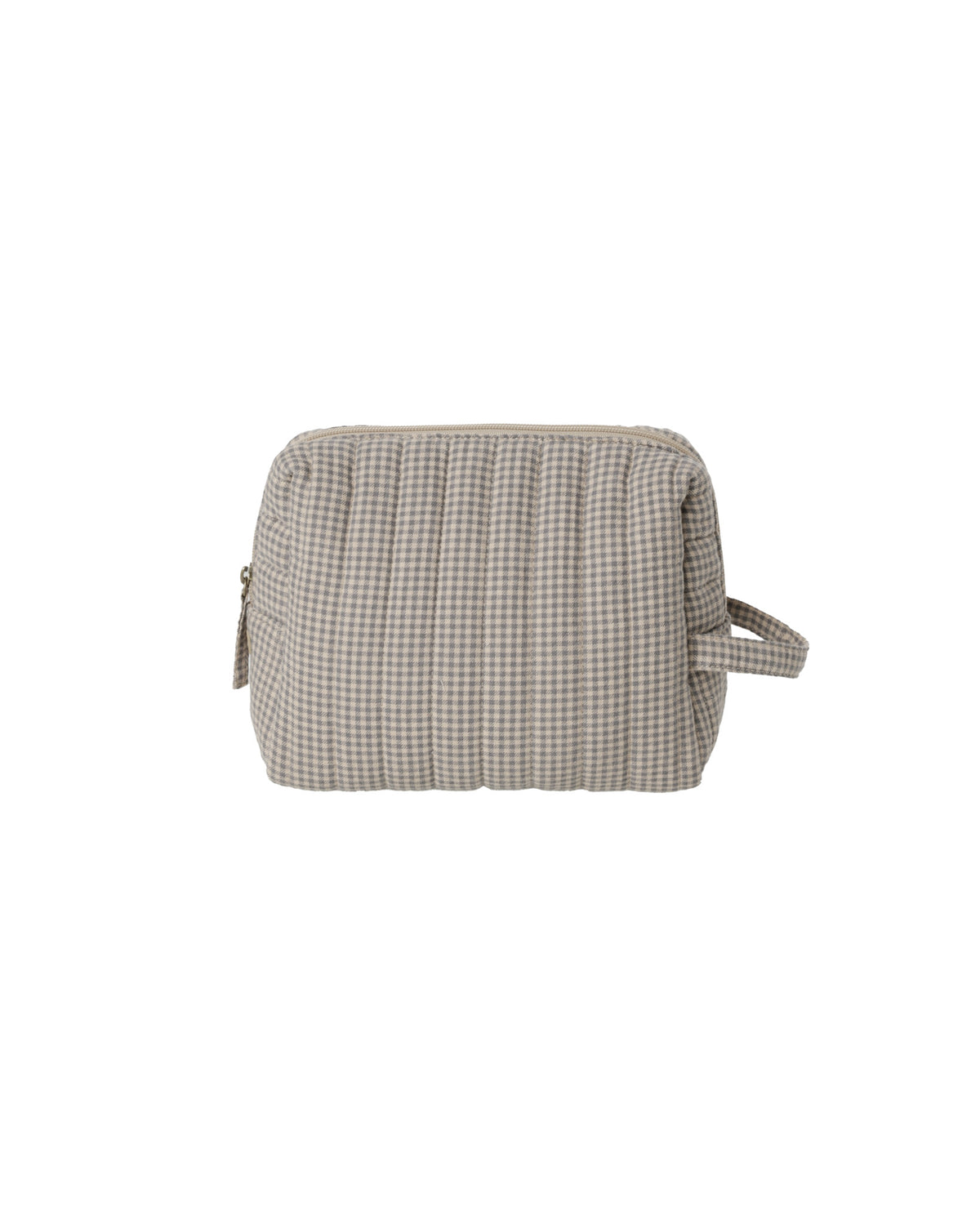 Quincy Mae TOILETRY BAG || INDIGO GINGHAM