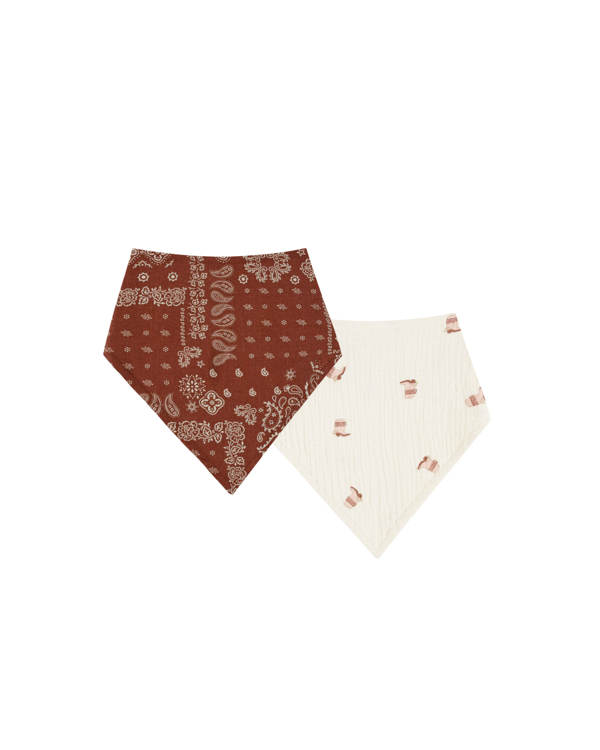 Rylee & Cru SCARF BIB SET || BOOTS, BRICK BANDANA