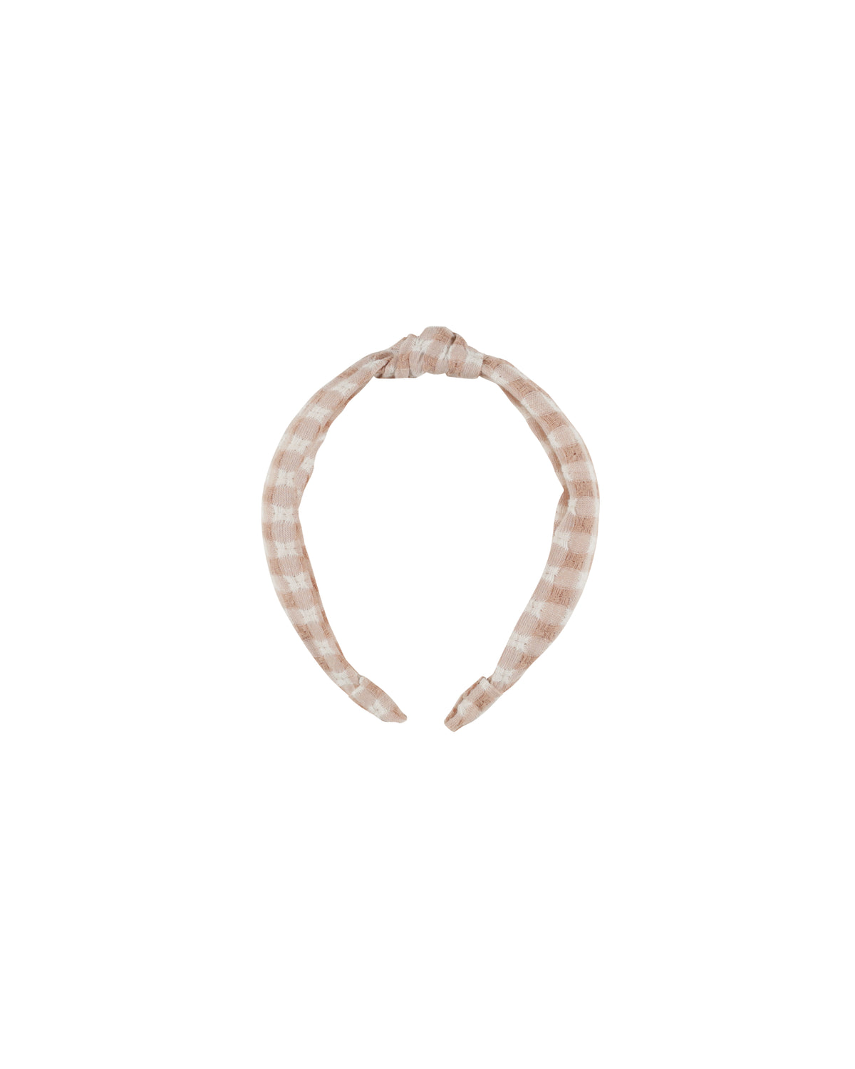 Rylee & Cru KNOTTED HEADBAND || PINK GINGHAM