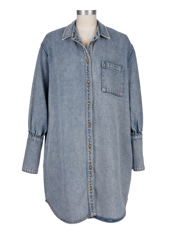 Kut From the Kloth ROONEY-BUTTON FRONT L/S SHIRT DRESS