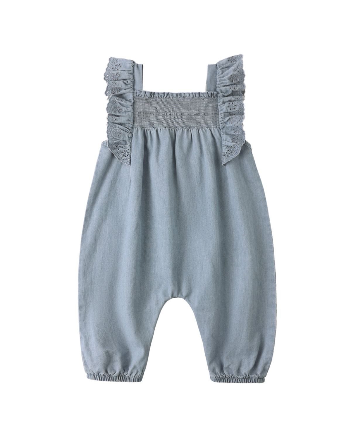 Quincy Mae NOVA ROMPER CHAMBRAY