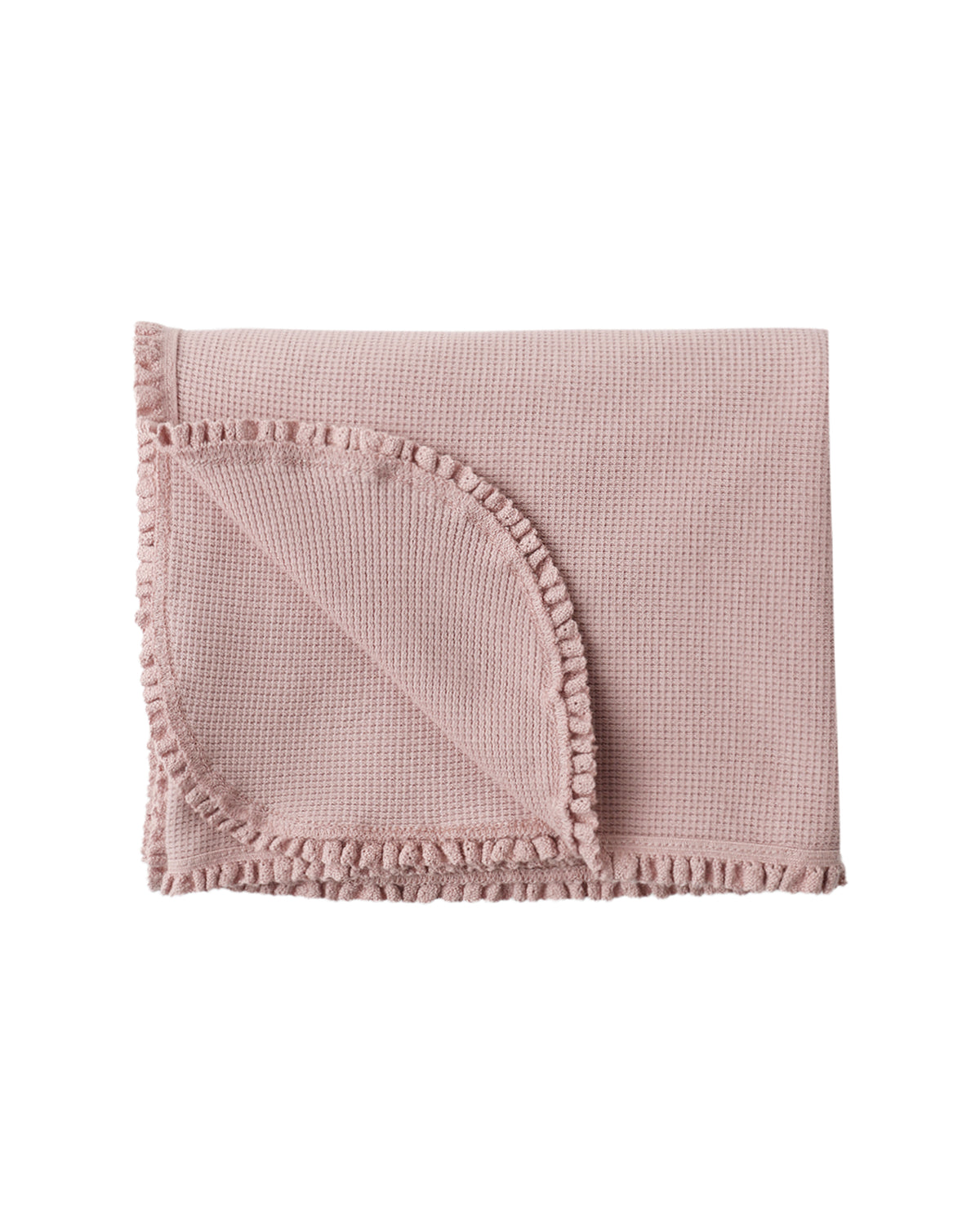 Quincy Mae WAFFLE BABY BLANKET MAUVE