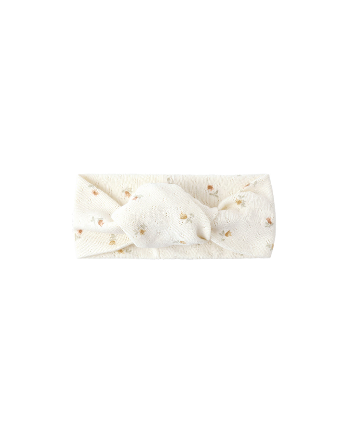 Quincy Mae POINTELLE KNOTTED HEADBAND PETIT FLEUR