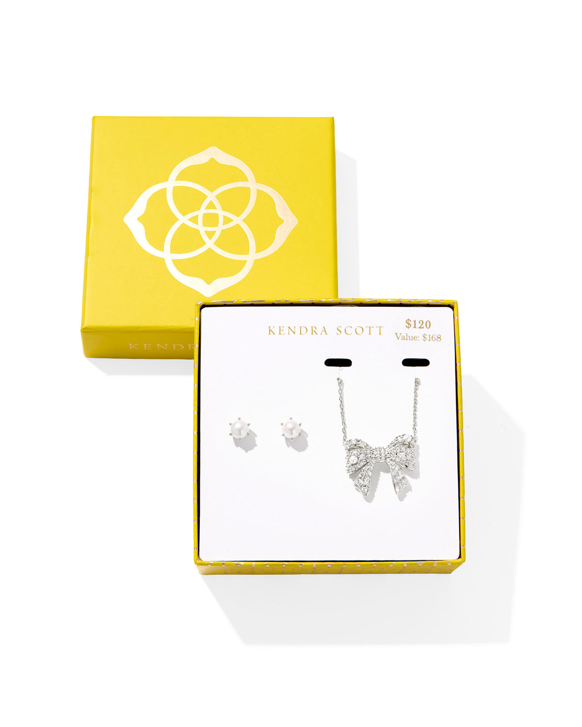 Kendra Scott KRISTA BOW AND ASHTON GIFT SET SILVER WHITE MIX
