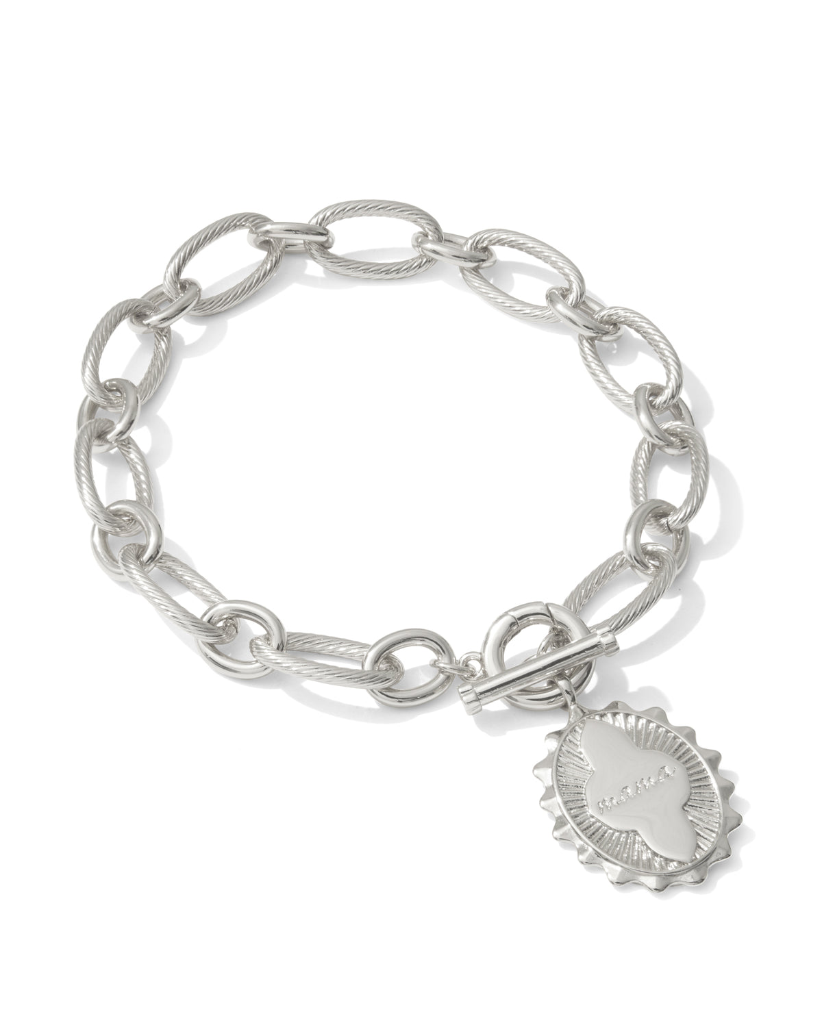 Kendra Scott MAMA LINK AND CHAIN BRACELET SILVER
