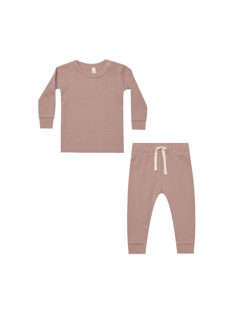 Quincy Mae Waffle Pant + Top Set