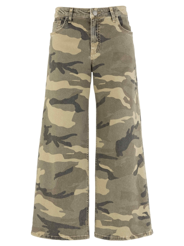 Kut From The Kloth Meg High Rise Wide Leg in Olive