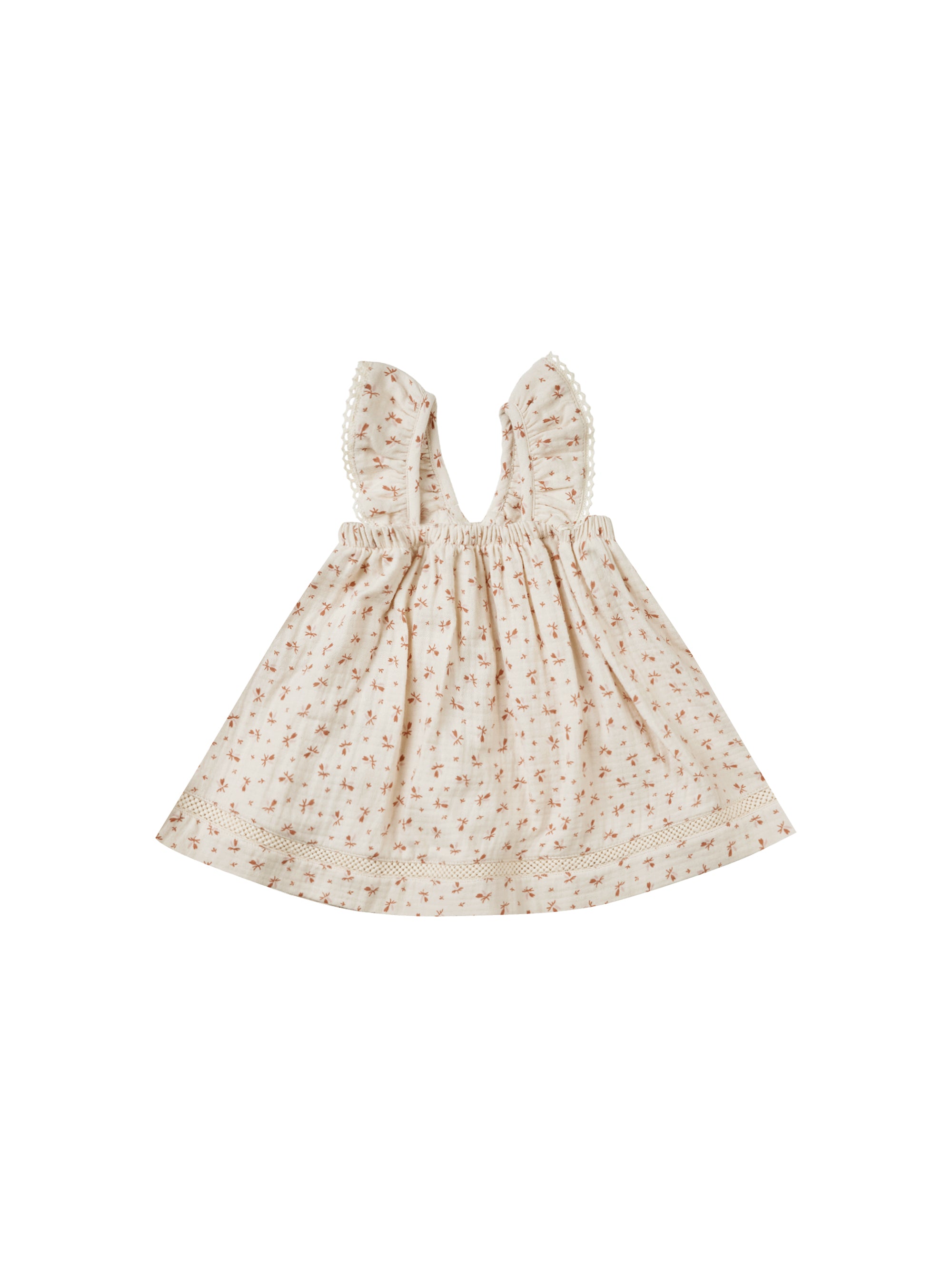 Quincy Mae RUFFLE TANK DRESS || CLAY DITSY Cultivate Family Shop Quincy Mae RUFFLE TANK DRESS || CLAY DITSY Cultivate Family Shop